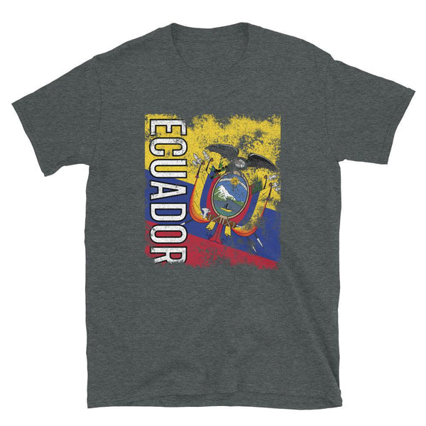 Ecuador Flag Distressed T-Shirt