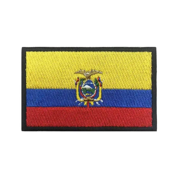 Ecuador Flag Patch - Iron On/Hook & Loop Patch