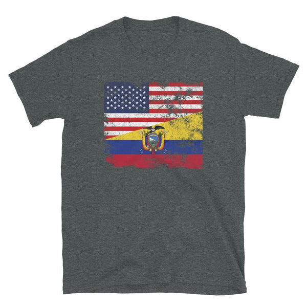 Ecuador USA Flag T-Shirt