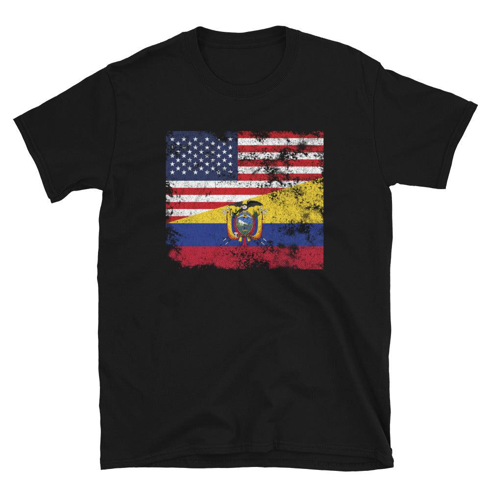 Ecuador USA Flag T-Shirt