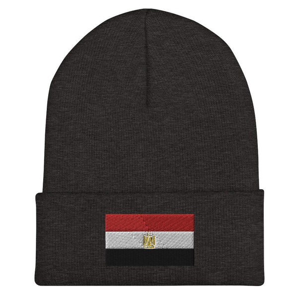 Egypt Flag Beanie - Embroidered Winter Hat