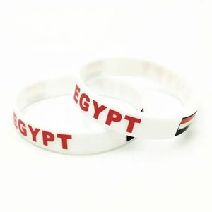Egypt Flag Bracelet - Silicone Wristband
