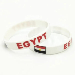 Egypt Flag Bracelet - Silicone Wristband