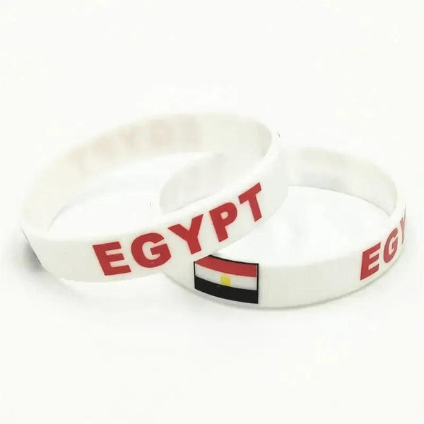 Egypt Flag Bracelet - Silicone Wristband