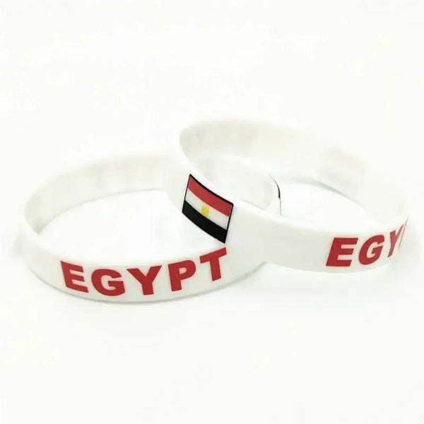 Egypt Flag Bracelet - Silicone Wristband