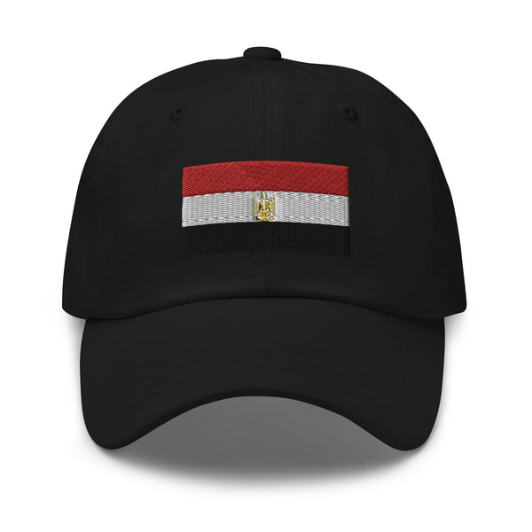 Egypt Flag Cap - Adjustable Embroidered Dad Hat