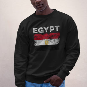 Egypt Flag Distressed - Egyptian Flag Sweatshirt