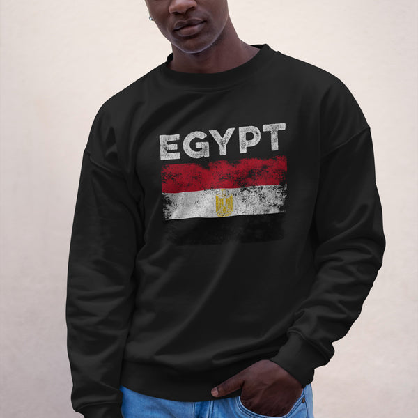 Egypt Flag Distressed - Egyptian Flag Sweatshirt