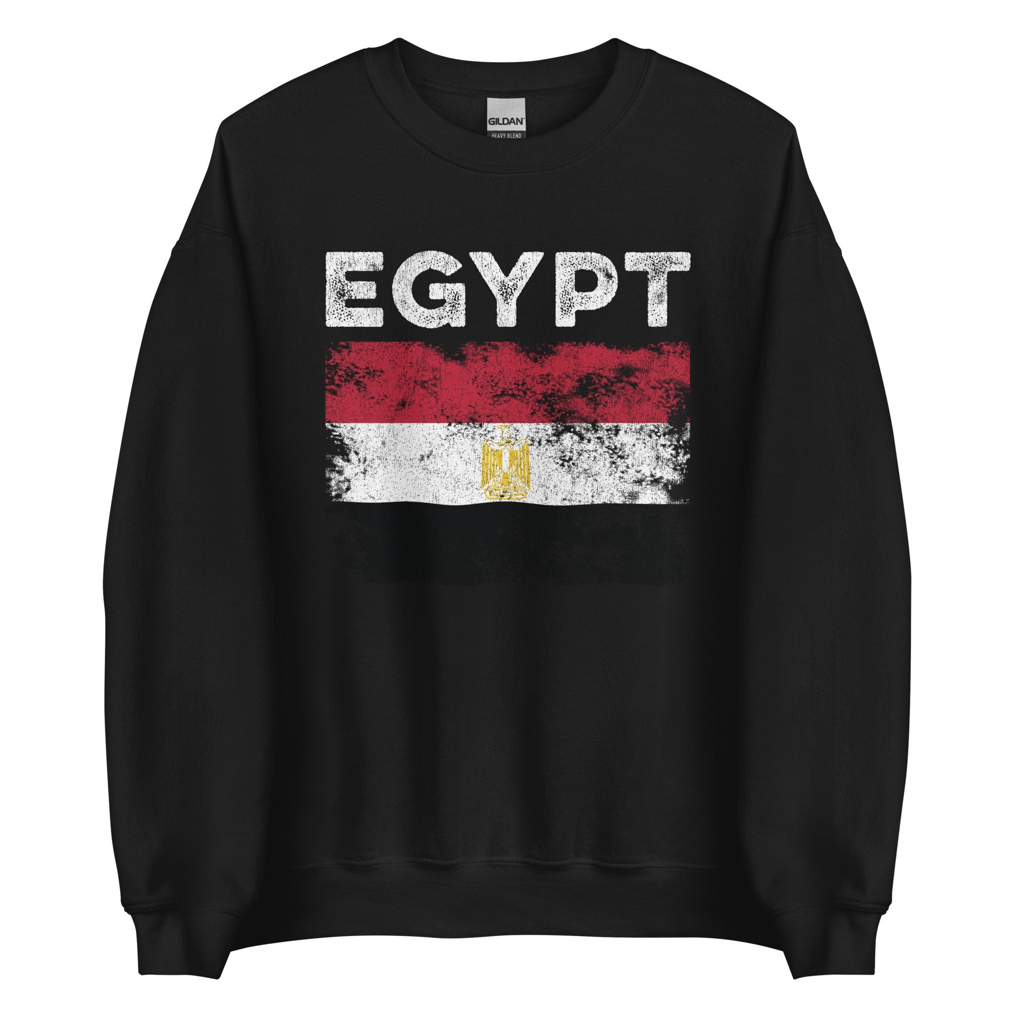 Egypt Flag Distressed - Egyptian Flag Sweatshirt