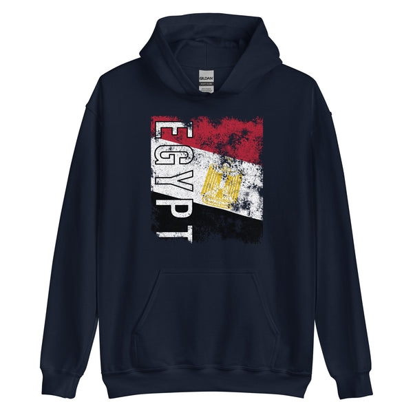 Egypt Flag - Distressed Flag Hoodie