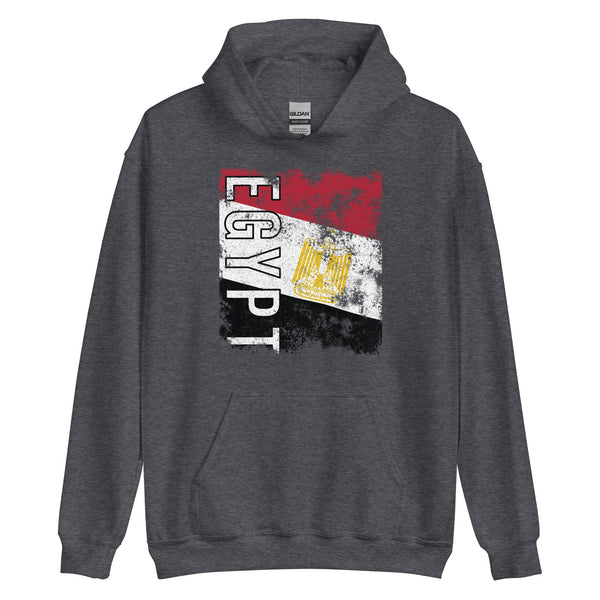 Egypt Flag - Distressed Flag Hoodie