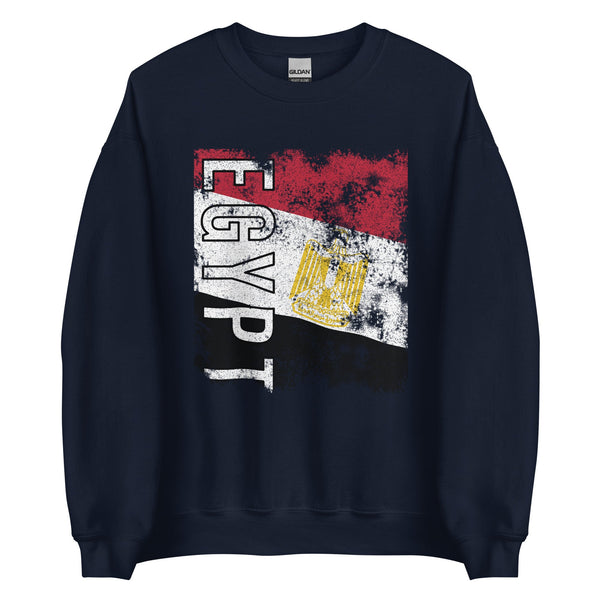 Egypt Flag - Distressed Flag Sweatshirt