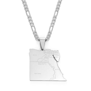 Egypt Map Necklace