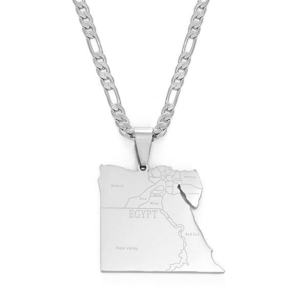 Egypt Map Necklace