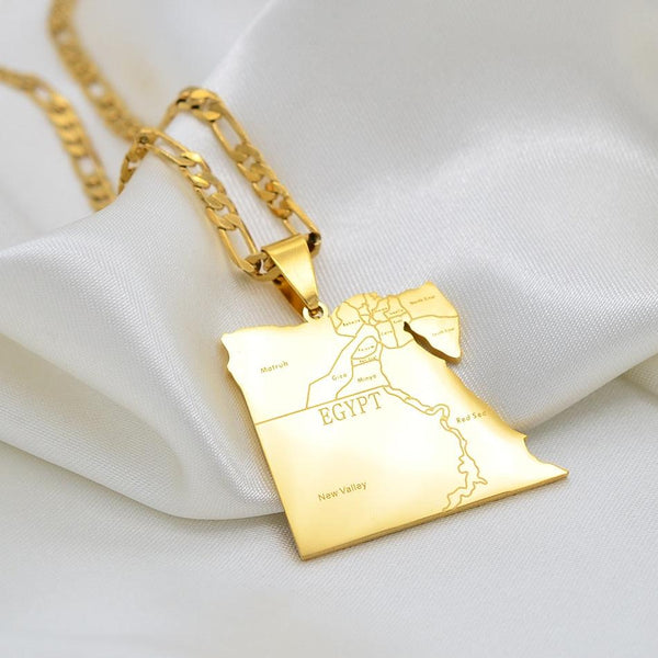 Egypt Map Necklace