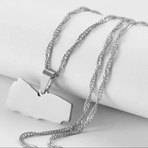 Egypt, Nepal, Sri Lanka, Saudi Arabia, Turkey, Yemen, Qatar Map Necklaces
