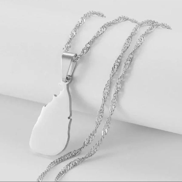Egypt, Nepal, Sri Lanka, Saudi Arabia, Turkey, Yemen, Qatar Map Necklaces