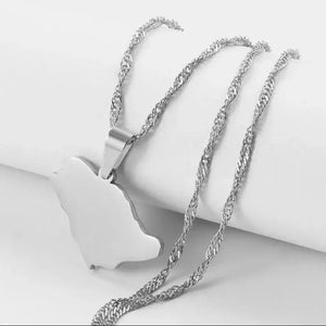 Egypt, Nepal, Sri Lanka, Saudi Arabia, Turkey, Yemen, Qatar Map Necklaces