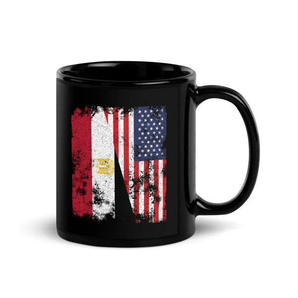 Egypt USA Flag - Half American Mug