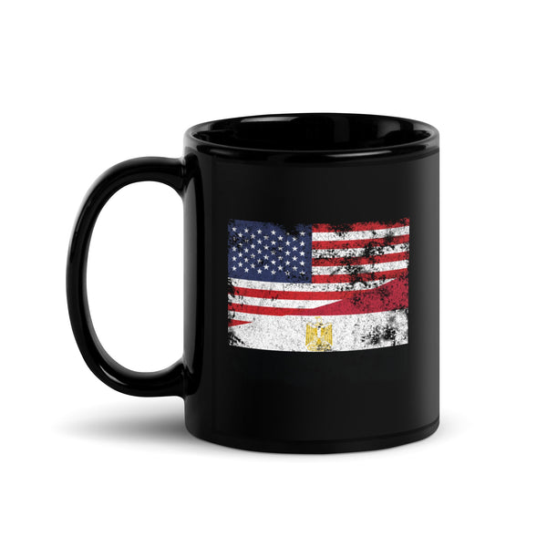 Egypt USA Flag Mug