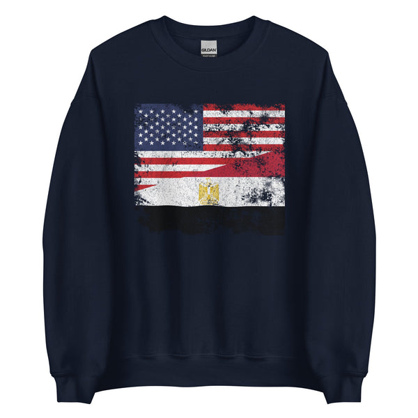 Egypt USA Flag Sweatshirt