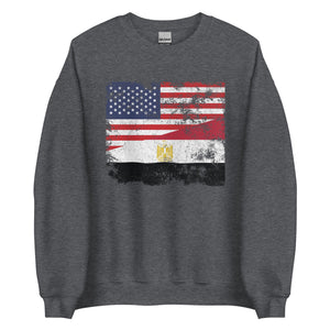 Egypt USA Flag Sweatshirt