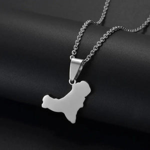 El Hierro Map Necklace