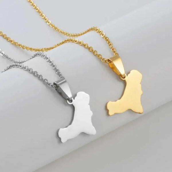 El Hierro Map Necklace