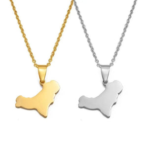 El Hierro Map Necklace