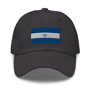 El Salvador Flag Cap - Adjustable Embroidered Dad Hat