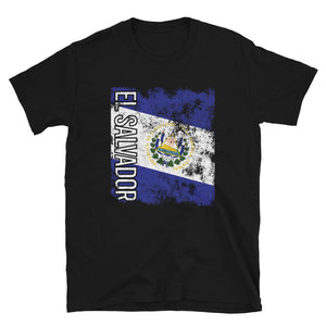 El Salvador Flag Distressed T-Shirt