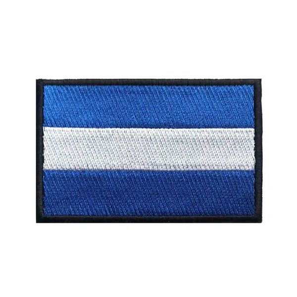 El Salvador Flag Patch - Iron On/Hook & Loop Patch