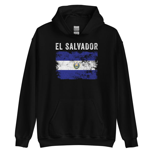 El Salvador Flag Vintage Salvadoran Flag Hoodie