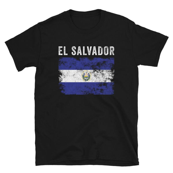 El Salvador Flag Vintage Salvadoran Flag T-Shirt