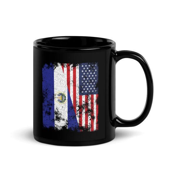El Salvador USA Flag - Half American Mug
