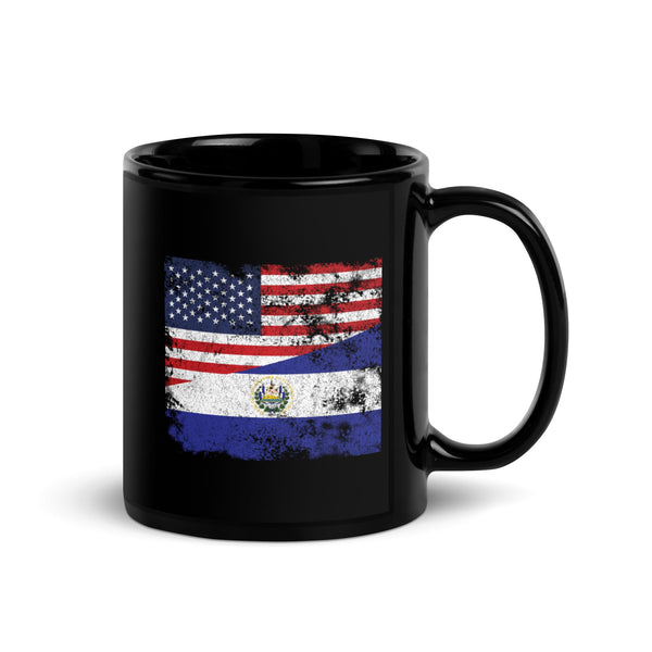 El Salvador USA Flag Mug