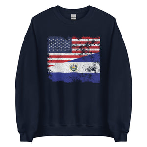 El Salvador USA Flag Sweatshirt