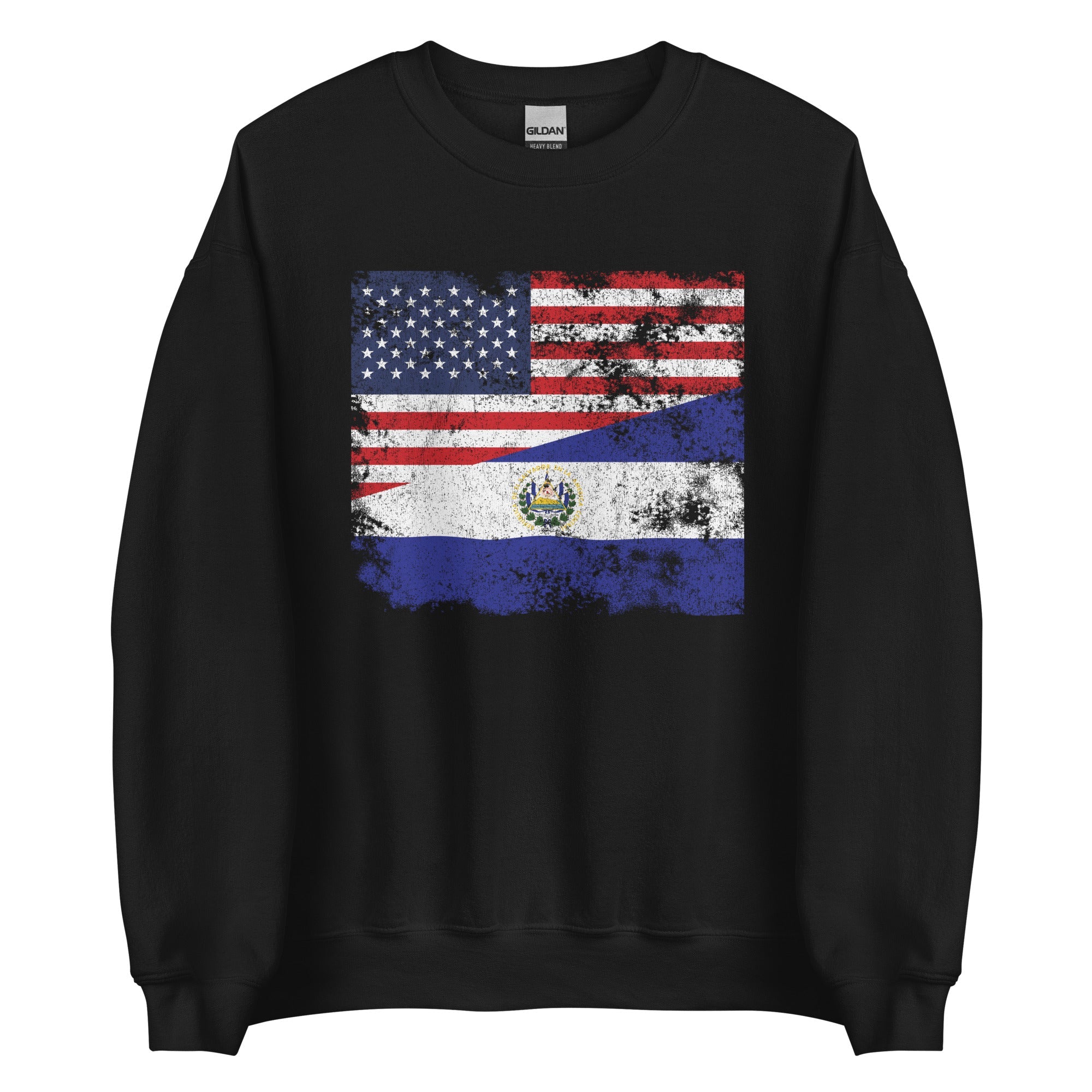 El Salvador USA Flag Sweatshirt