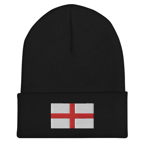 England Flag Beanie - Embroidered Winter Hat