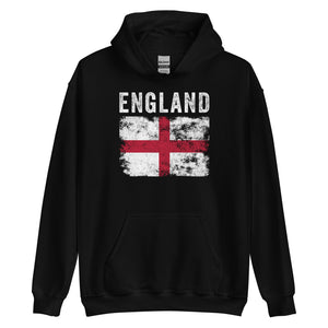 England Flag Distressed - English Flag Hoodie