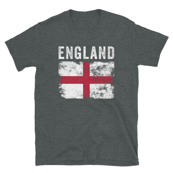 England Flag Distressed - English Flag T-Shirt