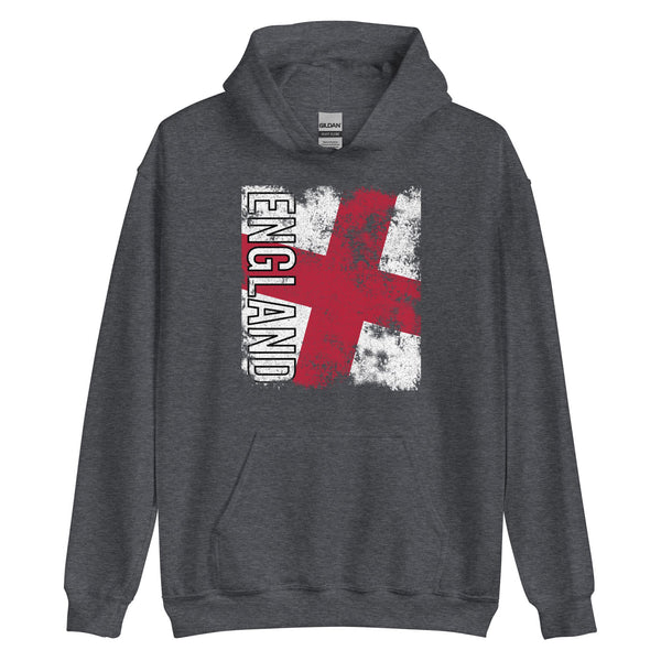 England Flag - Distressed Flag Hoodie