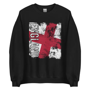 England Flag - Distressed Flag Sweatshirt