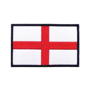 England Flag Patch - Iron On/Hook & Loop Patch