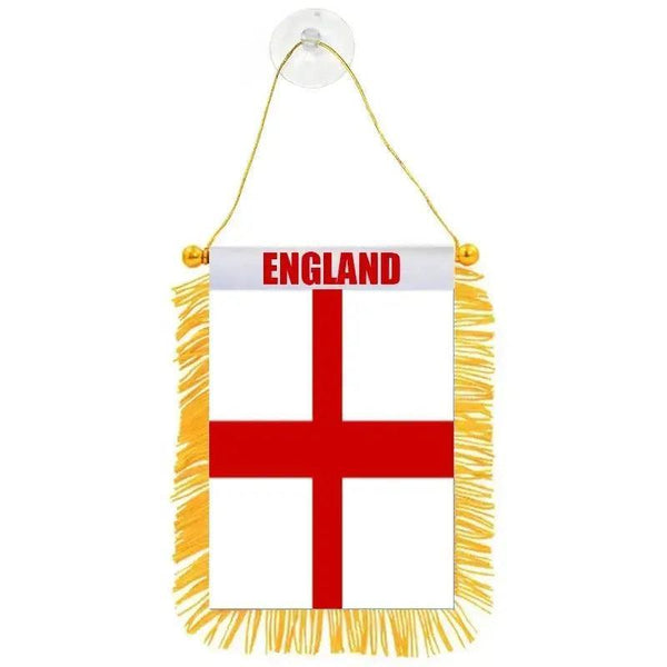 England Hanging Flag for Car - Small Rearview Mirror Flag