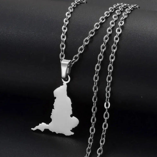 England Map Necklace