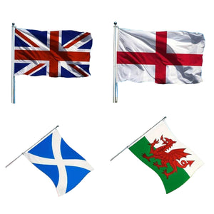 England, Scotland, Wales, UK Flags - 90x150cm(3x5ft) - 60x90cm(2x3ft)