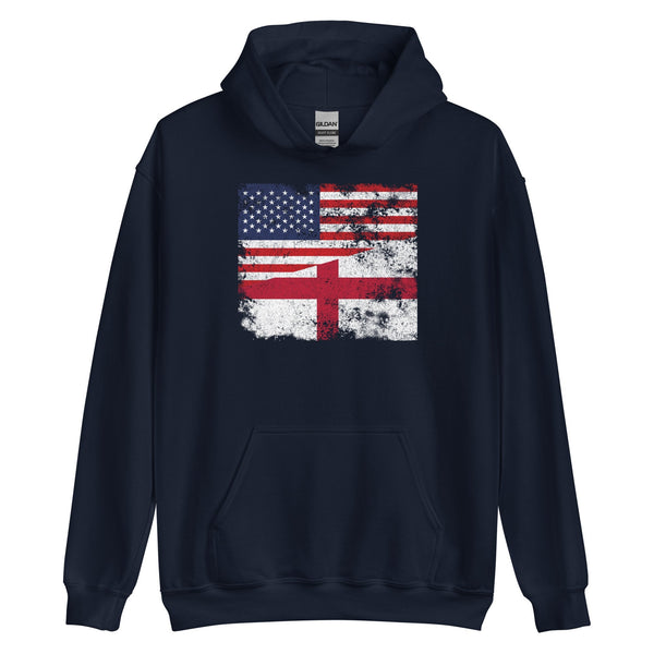 England USA Flag Hoodie