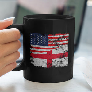 England USA Flag Mug