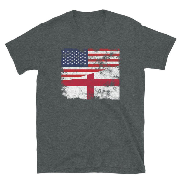 England USA Flag T-Shirt